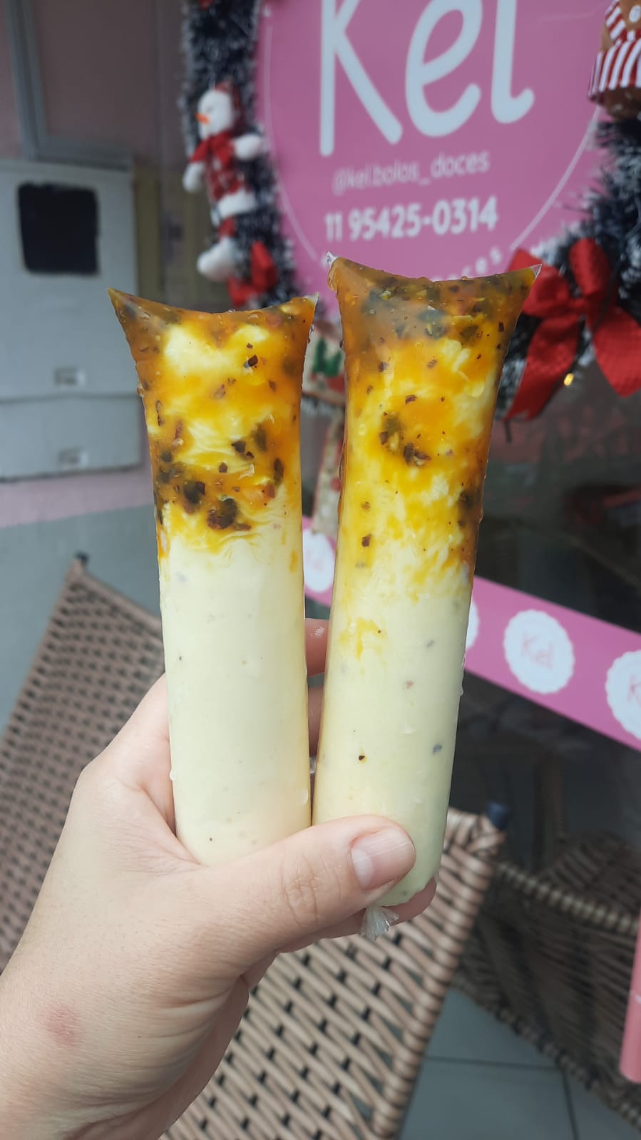 Geladinho maracujá com geléia
