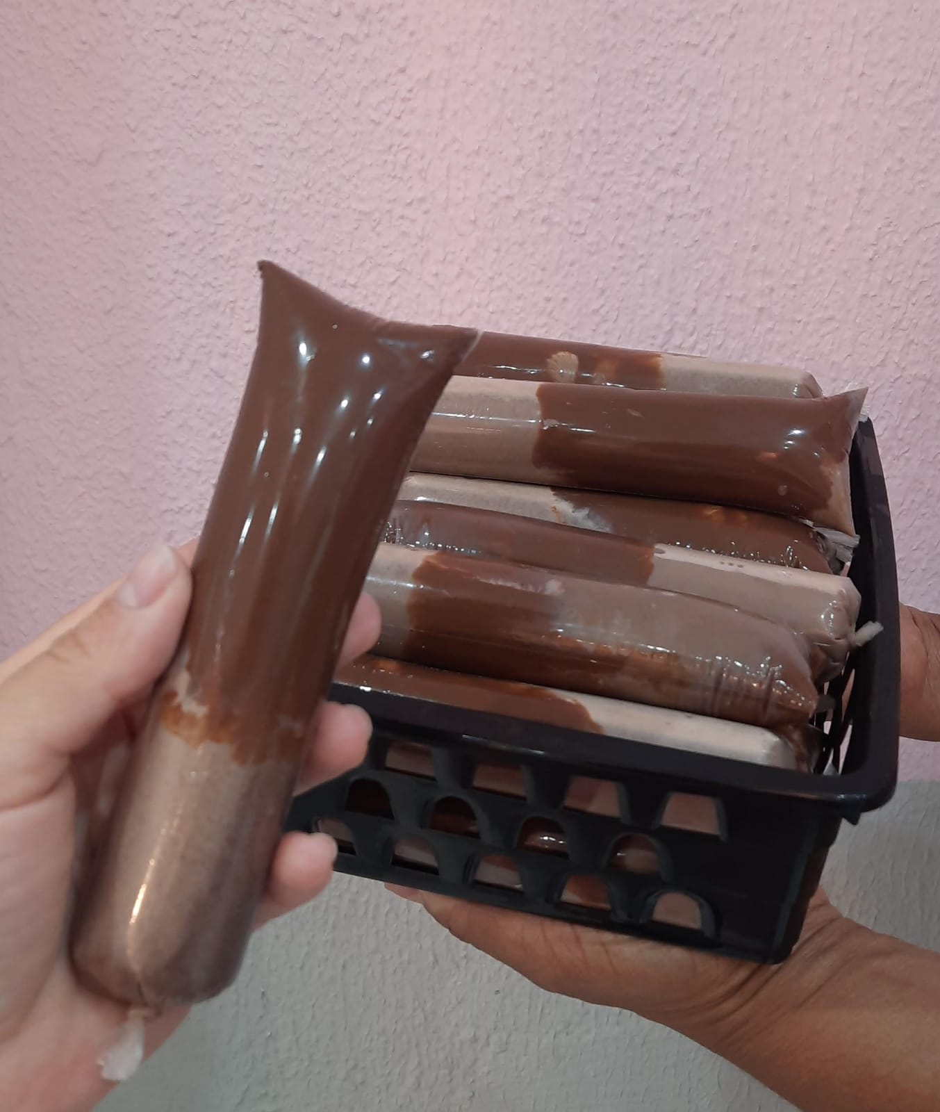 Geladinho Brownie com Brigadeiro