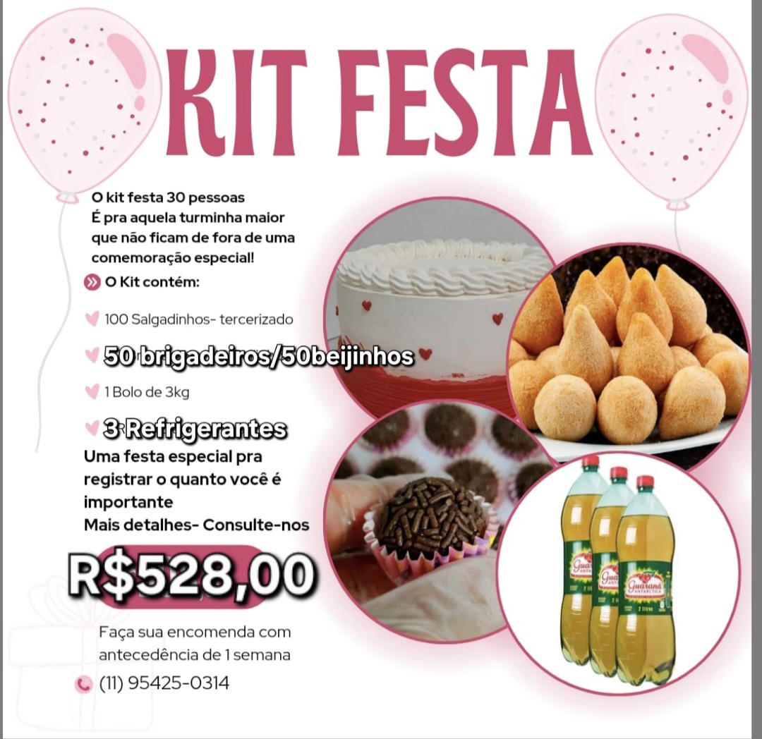 Kit festa 30 pessoas