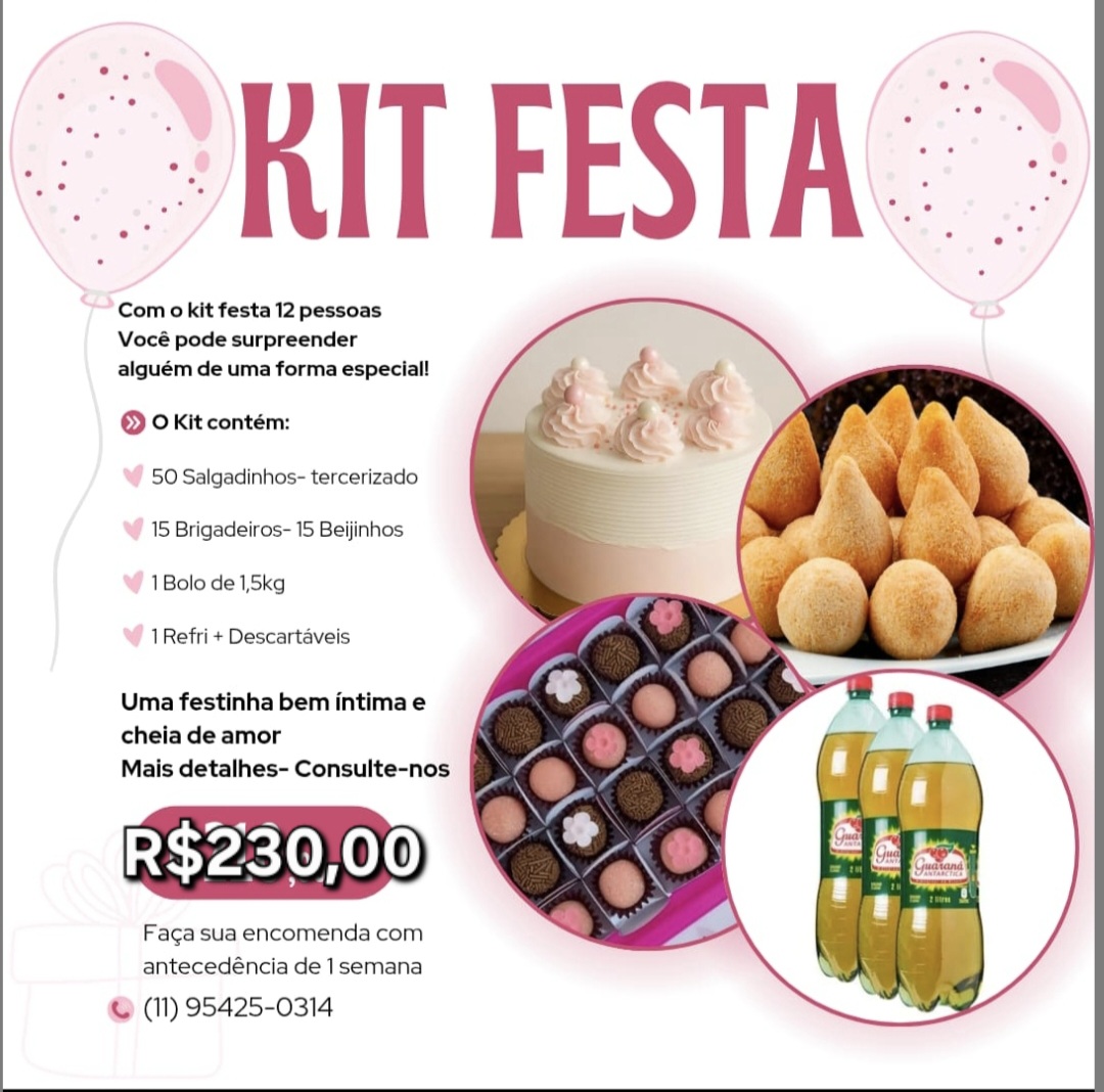 Kit festa 12 pessoas (POR ENCOMENDA)