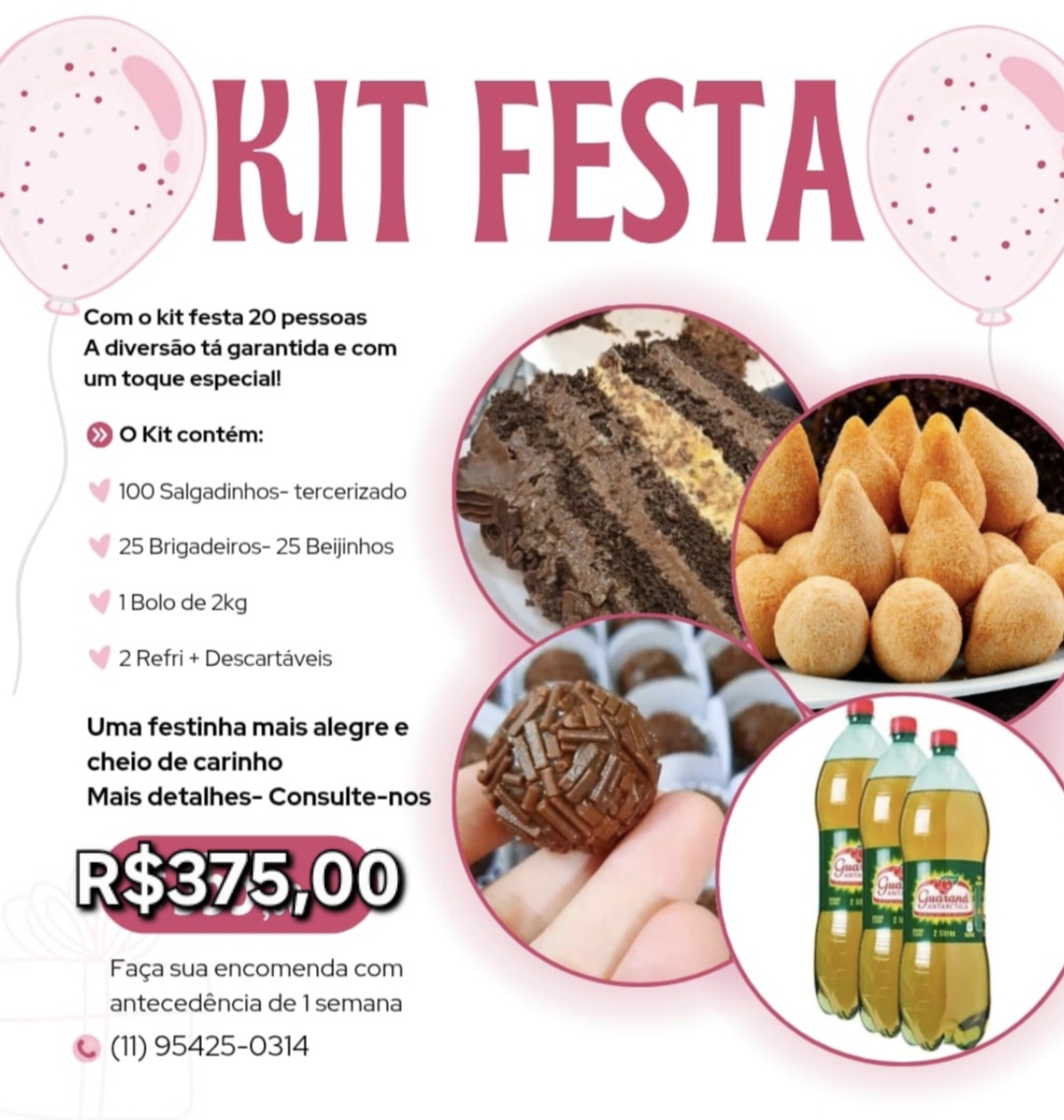 Kit festa 20 pessoas