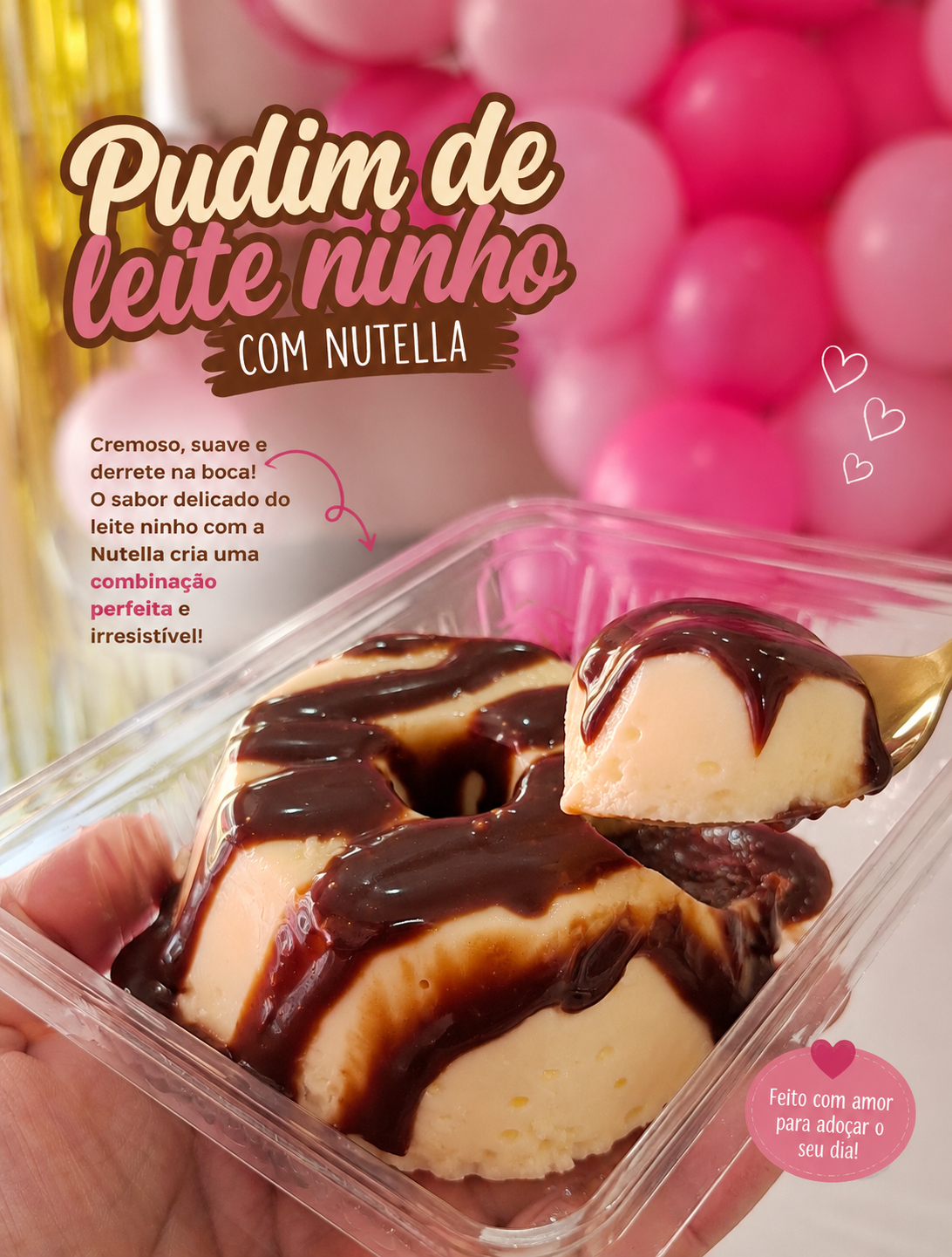 Pudim de Ninho com Nutella