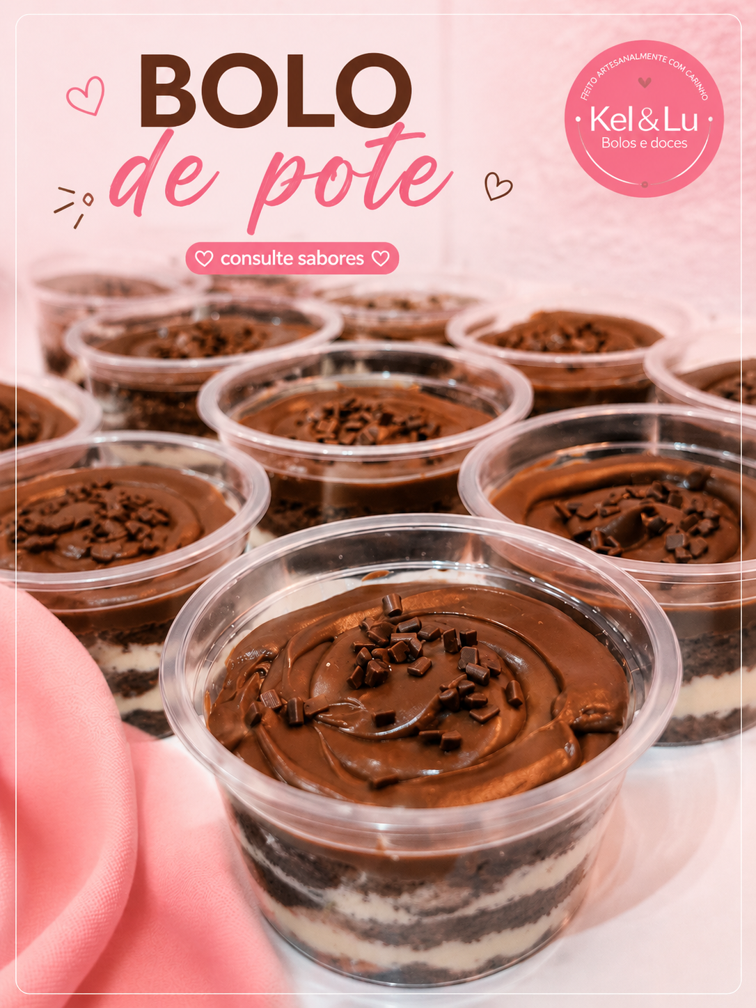 Bolo pote- Consulte sabores disponíveis