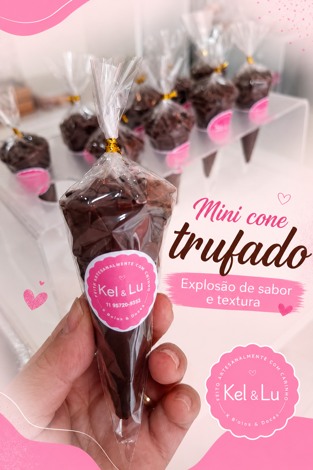 Mini cone trufado