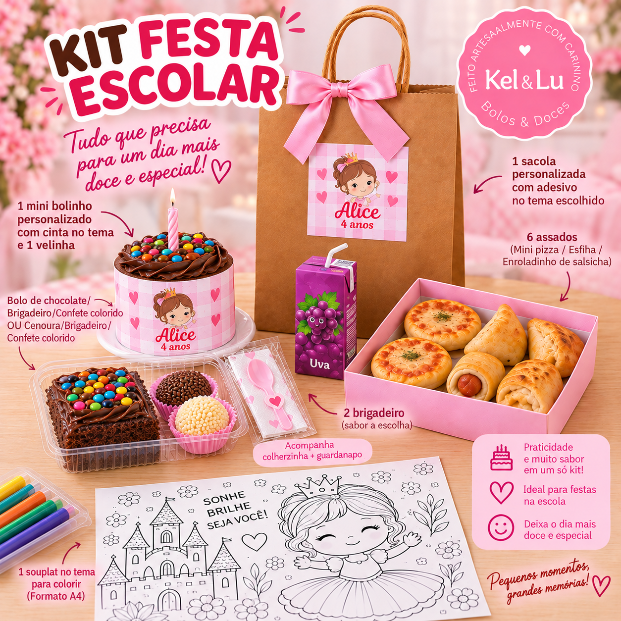 Kit festa Escolar  à partir de 12 un.