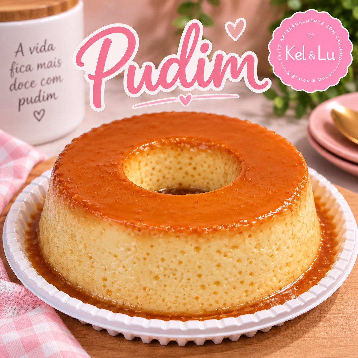 Pudim 1kg (Por encomenda/Prazo 3 dias)